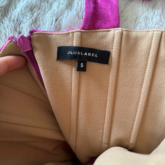 Berry Slinky One Shoulder Dress Corset Top - Picture 9 of 11